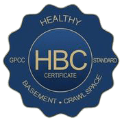 healthy basement crawl space certificate seal